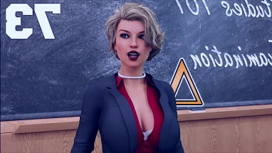 Being A DIK #73 - The Busty Hot Cheating Milf Teacher With Short Hair Passes The Entire Class Of Gender Studies