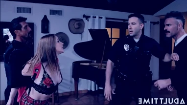 Cop Makes Angry Stepdad Spank Fucking CRAZY Outta Control Teen Daughter