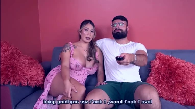 Big Boobs horny latin Bridgette B seduces her stepdaughter and her friends