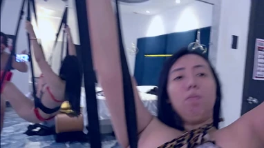 I fuck my new Chinese stepmother in a cheap hotel