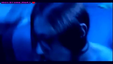 sexy brunette hairjob hair blowjob and cum in hair
