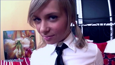 Mature man seduces his cute young stepdaughter