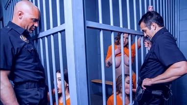 big black daddy busted by two horny milf cops
